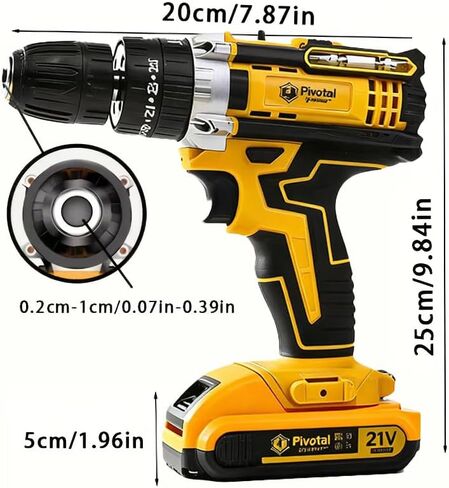 Multi-functional electric tool set, rechargeable multi-purpose electric hammer drill, speed control, torque adjustment, lightweight drill, suitable for household repairs, impact drill set in Kuwait