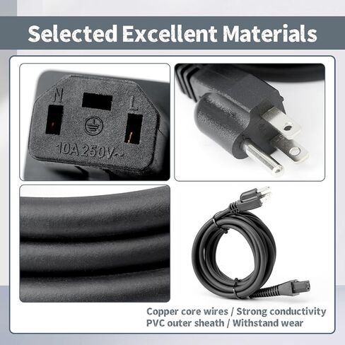 MIE9017211 Electric Sander Cable Compatible with Mirka DEROS LEROS DEOS Electric Sander Models 120V, 14.1' Supply Cord Replace MIE6517211 in Kuwait