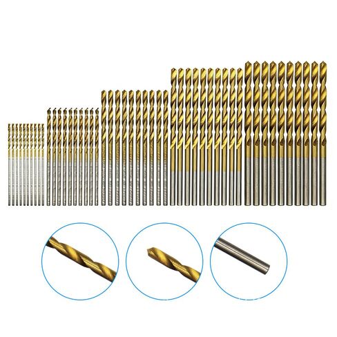 50-Piece Coated Drill Bit Set – Premium Hex Shank Drill Bits with Precision-Tip High-Speed Steel for Maximum Durability & Versatility in Kuwait