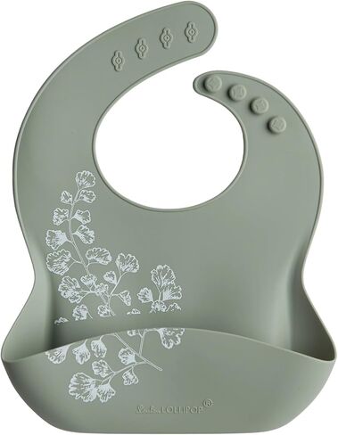 Loulou Lollipop Soft, Waterproof Silicone Feeding Bib for Babies and Toddlers in Kuwait