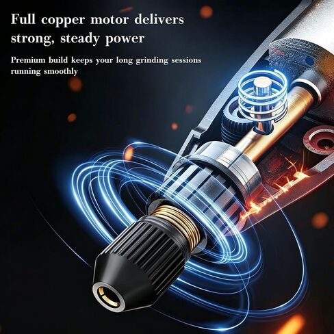 Mini Cordless Rotary Tool, 6-Speed 3.7V Rechargeable Rotary Tool Kit with 69 Accessories, USB Charging Multi-Purpose DIY Tool for Sanding, Polishing, Drilling, Engraving in Kuwait