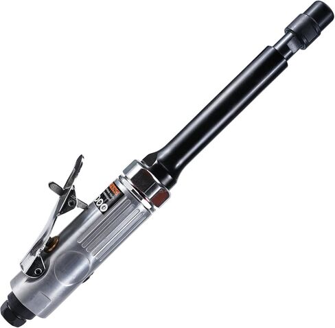 Air Die Grinder, 5" Extended Air Powered Grinder set with 1/4" and 1/8" Collets, 20,000 RPM Pneumatic Grinder for Porting, Polishing and Deburring, Rear Exhaust, 5-Inch Long Reach Shaft Tool in Kuwait