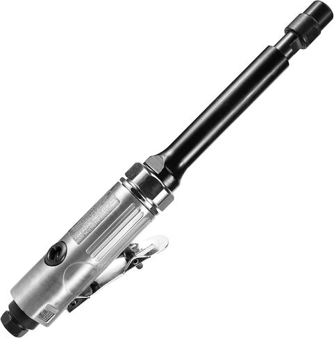 Air Die Grinder, 5" Extended Air Powered Grinder set with 1/4" and 1/8" Collets, 20,000 RPM Pneumatic Grinder for Porting, Polishing and Deburring, Rear Exhaust, 5-Inch Long Reach Shaft Tool in Kuwait
