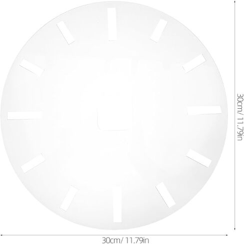 Clock Face: Acrylic Router Template - Clock Face Stencil for Woodworking Crafting Roman Numeral Router Dial Insert Accessory in Kuwait