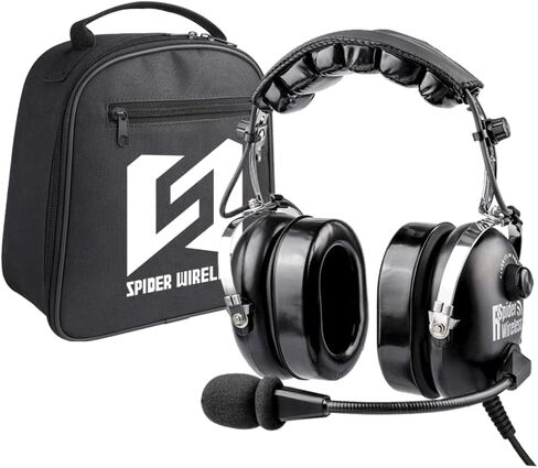 Aviation Headset for Pilots, Aviation Headset with Comfort Ear Seals, 24db Noise Cancelling, MP3 Support and Carrying Case in Saudi Arabia