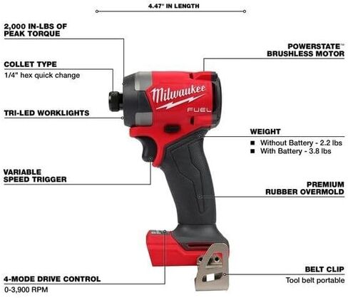 EMBER & VALOR 3697-25 Fits for Milwaukee Tool 3697-25 M18 Fuel 5-Tool Combo Kit in Kuwait
