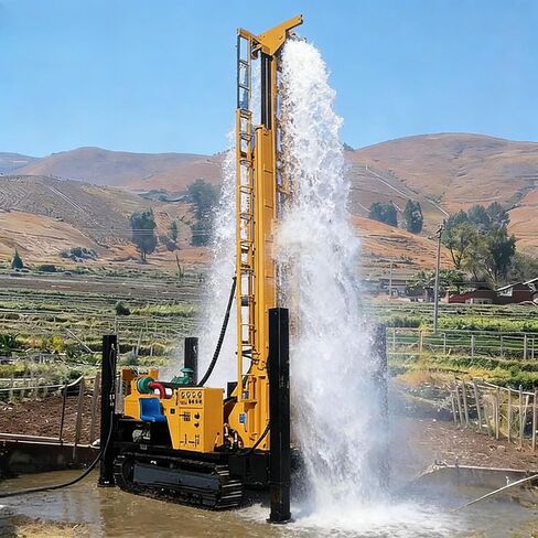 Pneumatic Borehole Drilling Machine | Deep Water Well Drill Rig System | Drill Water Well Machine for Agricultural Irrigation, Geological Exploration, and Construction with Reliable Performance. in Kuwait
