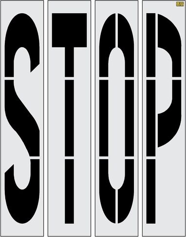 98" Arizona DOT Stop Stencil - 1/16" (.063") Light-Duty LDPE in Kuwait