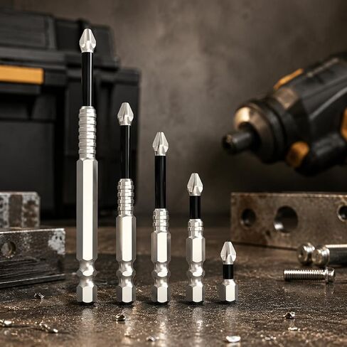 15 Pcs K5 Anti Slip Impact Resistant Threaded Bit Set Magnetic Fastening Accessories in Kuwait