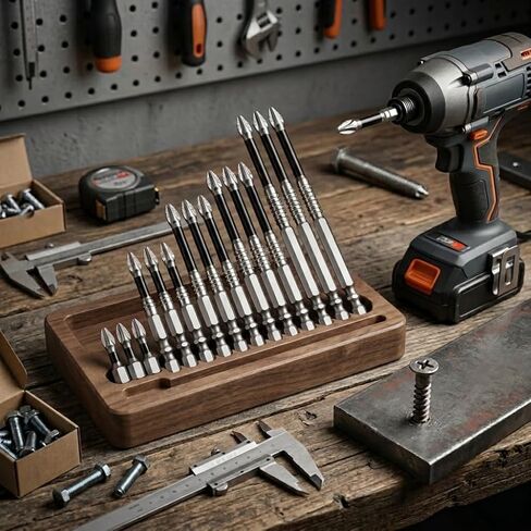 15 Pcs K5 Anti Slip Impact Resistant Threaded Bit Set Magnetic Fastening Accessories in Kuwait