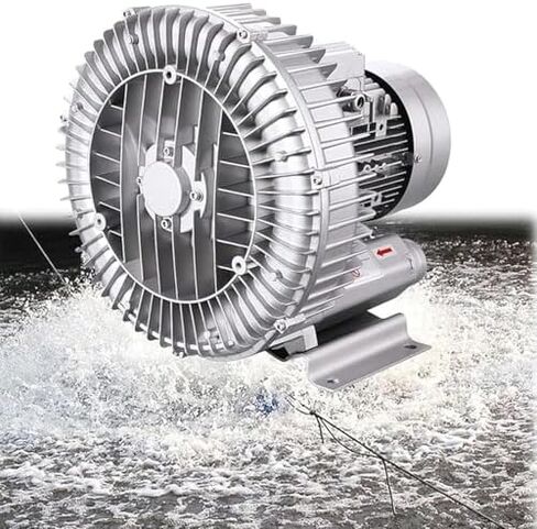 Multi-Use Regenerative Ring Pump High Pressure Vortex Blower Industrial High-Pressure Equipment，High-Pressure Vortex Blower, Regenerative Fish Pond Aerator, 350W Three-Phase Blower for Aquat in Kuwait