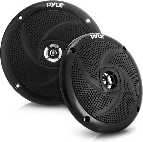 مكبرات صوت Pyle Marine - برج اكيبورد مقاوم للماء بتصميم نحيف مقاس 5.25 بوصة ونظام صوت ستيريو خارجي مقاوم للطقس مع قوة 180 وات - زوج واحد باللون الأسود (PLMRS5B)، أبيض in Kuwait