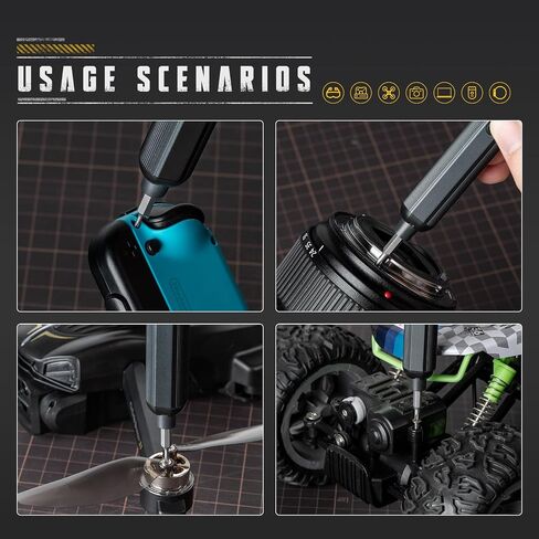 VMAN Mini Precision Electric Screwdriver Set, 50 in 1 Rechargeable Cordless Screwdriver, 1500mAh Battery, LED Light, Repair Tool Kit for Electronics Phone Camera Laptop Watch in Kuwait