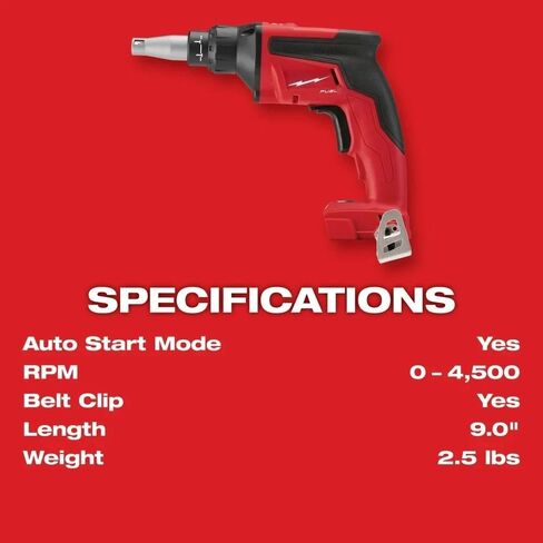 New 2866-22 for Milwaukee for M18 Cordless Drywall Screw Gun Kit w/Bag | Width 2.2 in Height 7.5 in Weight 2.5 lbs in Kuwait