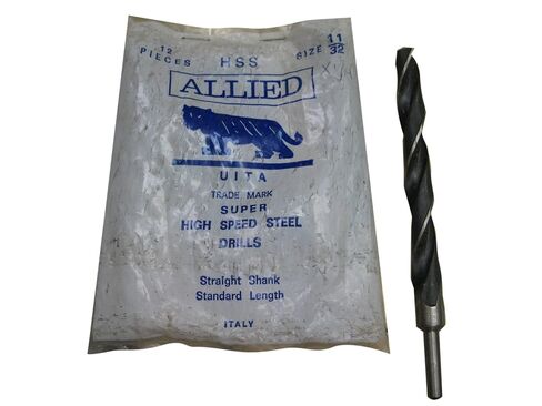 Allied Twist Drill/Drill Bit, HSS, 1/4 Inch Reduced Shank, 15/32 Inch, NOS USA in Kuwait
