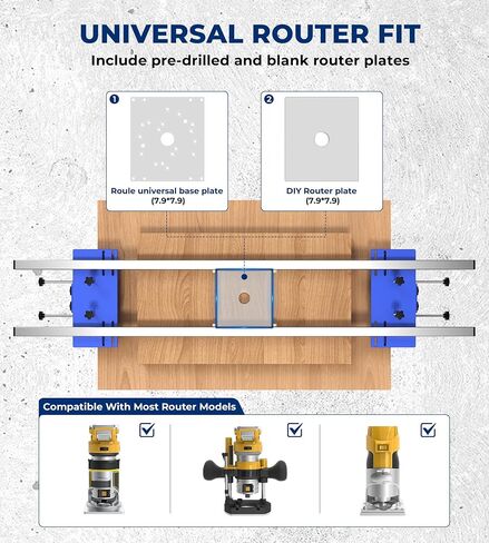 58" Router Sled for Flattening Slabs, 5.5" Height Adjustable Slab Flattening Jig Kit for Woodworking, Heavy-Duty Router Planer Sled with Dust Brush & Smooth Wheels for Wood Slabs, Table Tops in Kuwait