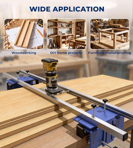 58" Router Sled for Flattening Slabs, 5.5" Height Adjustable Slab Flattening Jig Kit for Woodworking, Heavy-Duty Router Planer Sled with Dust Brush & Smooth Wheels for Wood Slabs, Table Tops in Kuwait