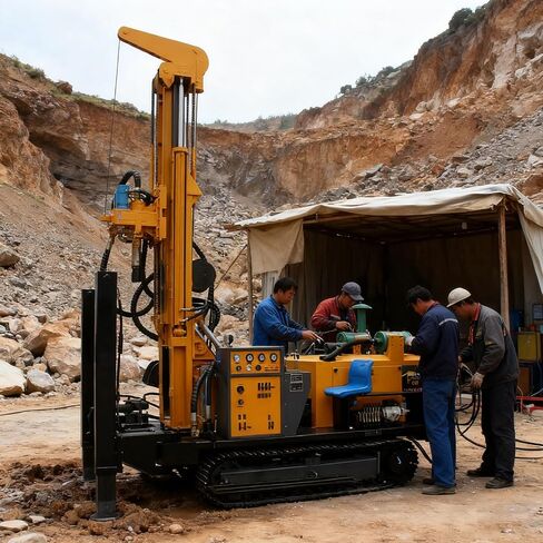 Hydraulic Deep Well Drilling Machine | Pneumatic Water Well Drill Rig | Groundwater Drilling Machine for Agricultural Irrigation, Municipal Projects, and Industrial Water Supply Applications. in Kuwait