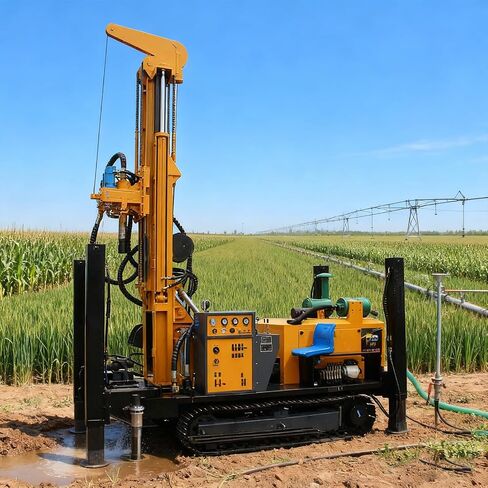 Heavy Duty Water Well Driller | Pneumatic Deep Well Drilling Equipment | Water Well Drill Rigs for Sale, Suitable for Agriculture, Construction, and Industrial Groundwater Development Projects. in Kuwait