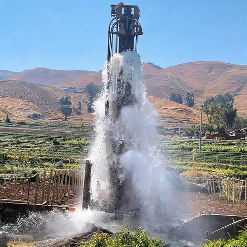 Pneumatic Water Well Drill Rig | Industrial Deep Borehole Drilling Machine | Deep Borehole Water Drilling Equipment for Farms, Municipal Engineering, and Mining with High Drilling Efficiency. in Kuwait