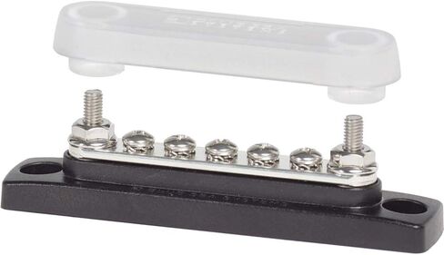 Blue Sea Systems 2300 150 Amp Common BusBar with 10 screws and a cover in Saudi Arabia