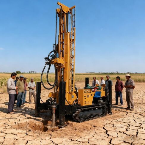 Industrial Water Well Drilling Rig | Pneumatic High Power Borehole Drill | Water Well Drill Rig for Mining, Infrastructure Construction, and Deep Groundwater Extraction with Reliable Output. in Kuwait