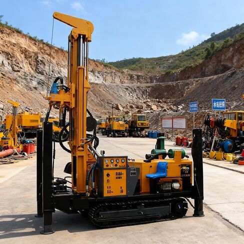 Portable Pneumatic Water Well Drill Rig | Heavy Duty Deep Drilling Unit | Portable Borehole Drilling Machine for Farms, Mining Sites, and Remote Construction Projects with Easy Mobility. in Kuwait