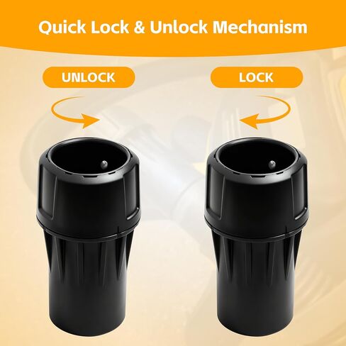 DWV9000 1-1/4" Quick Connector for DeWalt Dust Extractors | Universal Vacuum Hose Adapter for Power Tools, No Disconnects No Interruptions in Kuwait