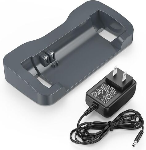 15V Power Adapter and Charger Base Compatible with Shark SV1106 SV1114 | Power Cord & Chaging Base Fit for SV1112 SV1110 SV1107 14.4V Battery Navigator Upright Bagless Cordless Stick Vacuum Cleaner in Kuwait