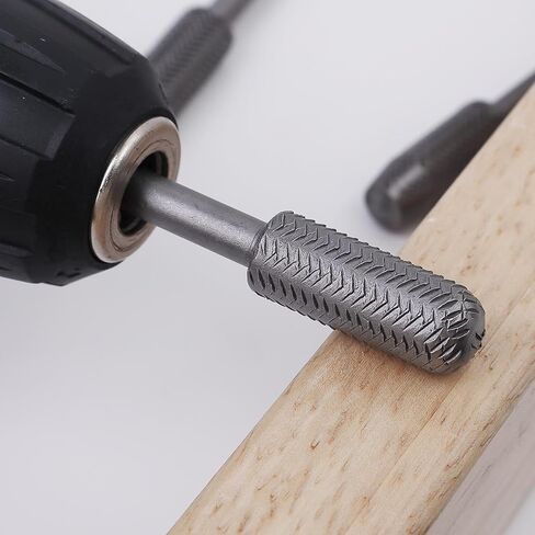 5Pcs Rotary Rasp File Set Steel File 6mm Shank Carving Bit Double Cutter Rotary File Super Hard for Metal Wood Grinding ﻿ in Kuwait