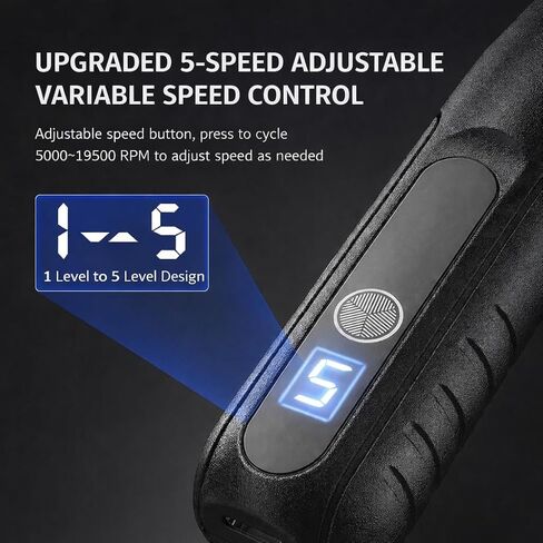 Cordless Rotary Tool, 5-Speed Mini Rotary Tool Kit with 138 Accessories, 3.7V Type-C Charging & LED Light, Multi-Purpose for Engraving Sanding Polishing Drilling DIY Crafts Wood Metal Resin in Kuwait