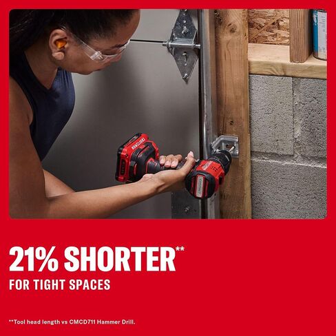 CRAFTSMAN V20* Brushless RP Compact 1/2-in Hammer Drill Kit (CMCD716D1) in Kuwait