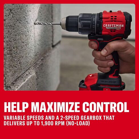 CRAFTSMAN V20* Brushless RP Compact 1/2-in Hammer Drill Kit (CMCD716D1) in Kuwait