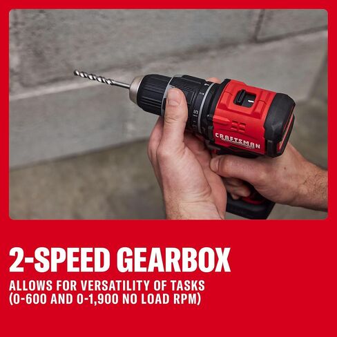 CRAFTSMAN V20* Brushless RP Compact 1/2-in Hammer Drill Kit (CMCD716D1) in Kuwait