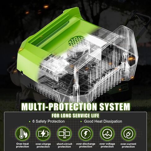 4.0A Replacement Rapid Charger for Greenworks 80V Battery Charger GCH8040 2958602AZ 2964602 GCH8020 2936802, Compatible with Greenworks Pro 80V Battery GBA80200 GBA80250 GBA80400 GBA80500 in Kuwait