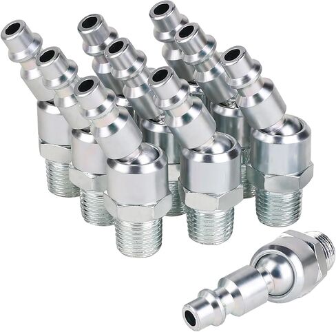 10PCS 1/4’’ Swivel Air Tool Fittings, 360 Degree I/M Type Quick Connect Plug in Kuwait