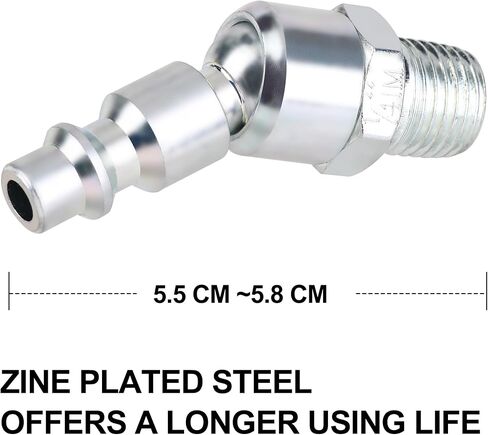 10PCS 1/4’’ Swivel Air Tool Fittings, 360 Degree I/M Type Quick Connect Plug in Kuwait
