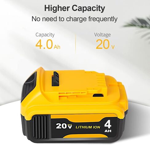 2 عبوات 3.0AH استبدال بطارية ليثيوم 20V مع شاحن لـ Black و Decker 20V MAX LBXR20 ، LB20 ، LBX20 متوافقة مع أدوات طاقة وقت تشغيل طويلة في وقت التشغيل in Kuwait