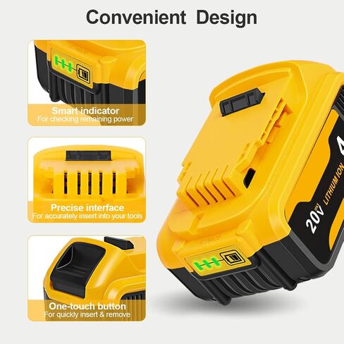 2 عبوات 3.0AH استبدال بطارية ليثيوم 20V مع شاحن لـ Black و Decker 20V MAX LBXR20 ، LB20 ، LBX20 متوافقة مع أدوات طاقة وقت تشغيل طويلة في وقت التشغيل in Kuwait