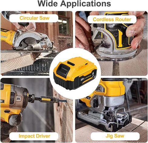 2 عبوات 3.0AH استبدال بطارية ليثيوم 20V مع شاحن لـ Black و Decker 20V MAX LBXR20 ، LB20 ، LBX20 متوافقة مع أدوات طاقة وقت تشغيل طويلة في وقت التشغيل in Kuwait