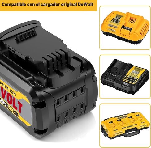 DCB609 60V MAX Replace for dewalt 60v max Battery, 20V/60V MAX 9.0Ah, Compatible with Original Power Tools and Chargers in Kuwait