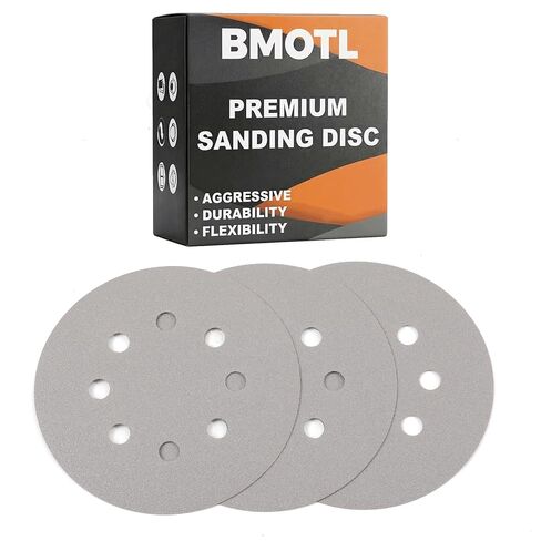 5 Inch Film Sanding Discs: 400-2000 Grit Hook & Loop 8 Hole Assortment | 100Pcs, Premium Zirconia, Wet & Dry Sandpaper Discs for Random Orbital Sander Automotive/Wood/Mteal Polishing in Kuwait