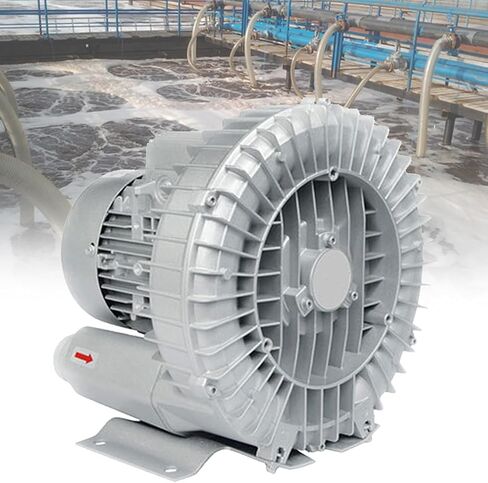 Regenerative Blower High-Pressure Vortex Ring Phase Blower Industrial Vacuum Pump,Vortex Ring Blower for Fish Ponds, 220V/380V Regenerative Side Channel Blower, 4KW Industrial Air Pump for S in Kuwait