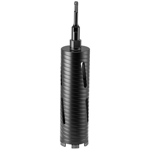VEVOR Core Drill Bit, 3 inch Diameter, 9-1/2 inch Drilling Depth, 5/8-11 Internal Thread, Diamond Dry Coring Bit with 3 Adapters, Pilot Drill and Hex Wrench, for Concrete, Red Bricks, and Masonry in Kuwait