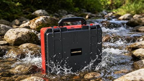 Air Compressor Storage Case for Milwaukee M18 Tire Inflator 2848-20 | Custom Hard-Shell Box, Waterproof & Shockproof, for Battery3.0 to 12.0Ah & Charger, for Roadside Emergency Tire Inflation in Kuwait