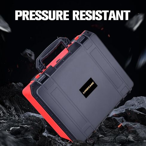 Air Compressor Storage Case for Milwaukee M18 Tire Inflator 2848-20 | Custom Hard-Shell Box, Waterproof & Shockproof, for Battery3.0 to 12.0Ah & Charger, for Roadside Emergency Tire Inflation in Kuwait