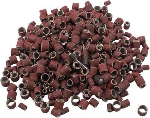 531 Pcs Drum Sander Set with 7 Grits, Aluminum Oxide Sanding Drums for Drill, Rotary Tool Accessories for Wood Metal Plastic Polishing Carving DIY Projects in Kuwait