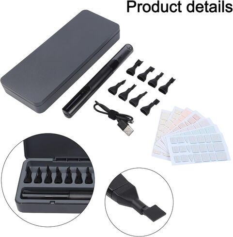 Electric Rotary Sander Kit With 8 Heads And 7 Grits 5400 RPM Reciprocating Polishing Pen For Precision Finishing On 3D Prints And Models in Kuwait