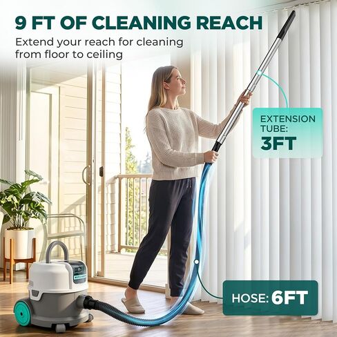HAUSHOF 2.5 Gallon Cordless Wet Dry Vacuum Cleaner, Ultra Quiet Brushless Motor, 18KPa Powerful Suction, 24V 4.0Ah Battery, Portable Vacuum for Home, Car, Garage & Workshop in Kuwait