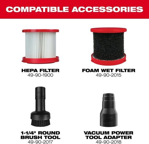 Milwaukee V M18 Vacuum Wet/Dry (Bare Tool) + TPT Premium cart storekid in Kuwait